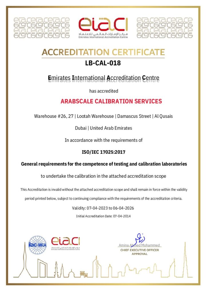   ACCREDITATION LB-CAL-018