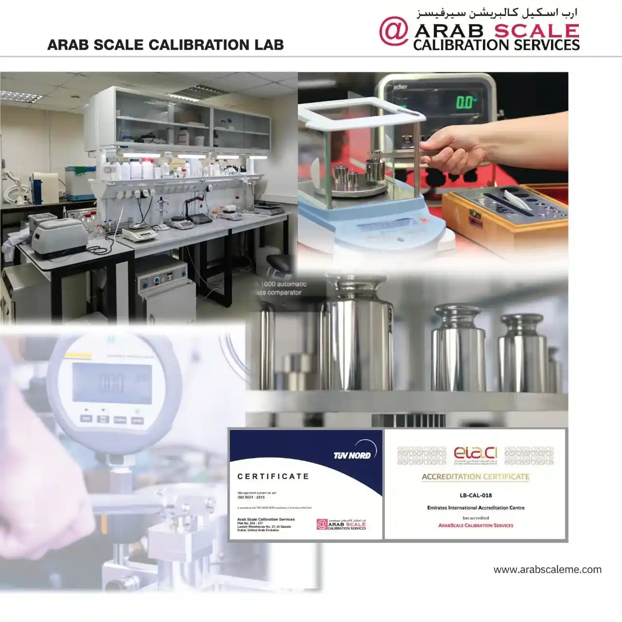 arabscale calibration lab uae